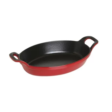 Pirofila in ghisa rosso ciliegia Cm. 24 - Staub