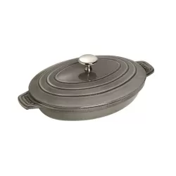 Tegame in ghisa grigio grafite Cm. 23x17 - Staub