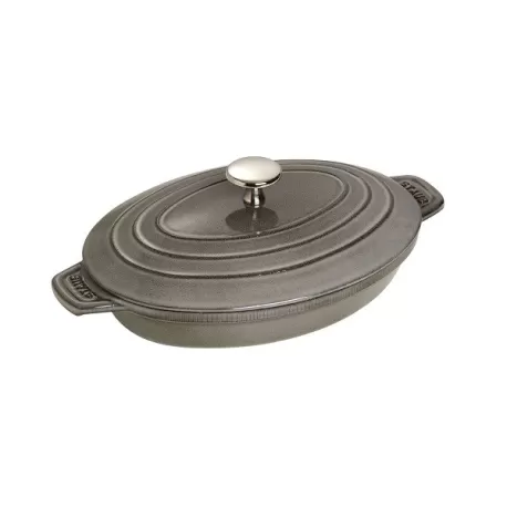 Tegame in ghisa grigio grafite Cm. 23x17 - Staub