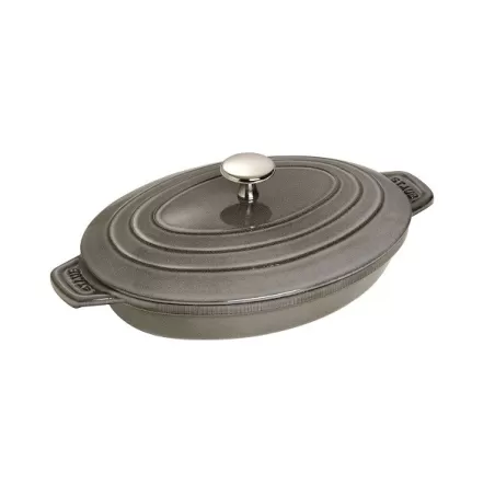 Tegame in ghisa grigio grafite Cm. 23x17 - Staub