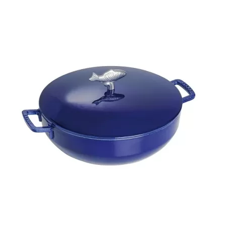 Tegame bouillabaisse in ghisa blu Cm. 28 - Staub