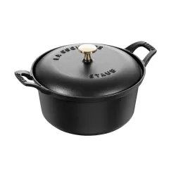 Coquette in ghisa nero Cm. 20 - Staub