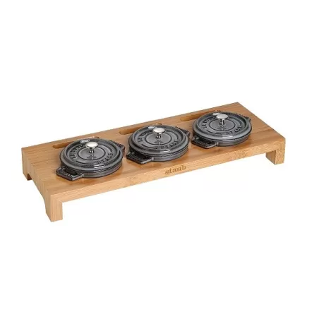 Supporto 3 mini cocotte - Staub