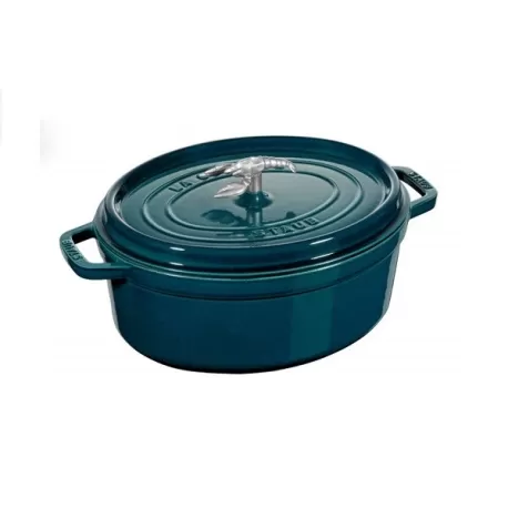 Cocotte in ghisa ovale blu la mer Cm. 31 - Staub