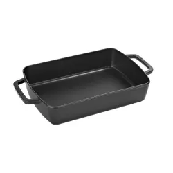 Pirofila in ghisa nero Cm. 40x25 - Staub