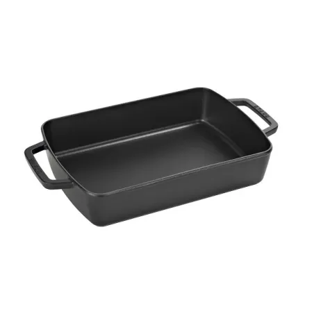 Pirofila in ghisa nero Cm. 40x25 - Staub