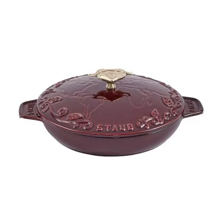 Tegame Tomorrowland in ghisa granata Cm. 24 - Staub