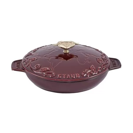 Tegame Tomorrowland in ghisa granata Cm. 24 - Staub