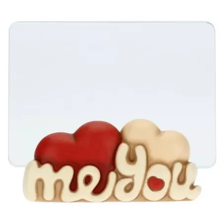 Portafoto in vetro Teddy Love Me You formato foto 10x15 cm - Thun