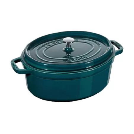 Cocotte in ghisa ovale blu la mer Cm. 37 - Staub