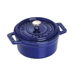 Mini cocotte in ghisa tonda blu Cm. 10 - Staub
