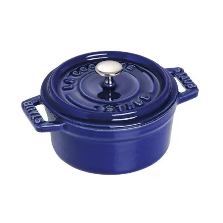 Mini cocotte in ghisa tonda blu Cm. 10 - Staub
