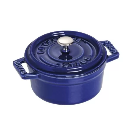 Mini cocotte in ghisa tonda blu Cm. 10 - Staub