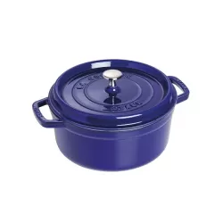 Cocotte in ghisa tonda blu Cm. 20 - Staub