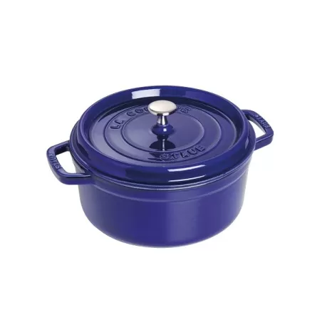 Cocotte in ghisa tonda blu Cm. 20 - Staub