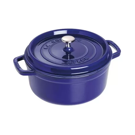 Cocotte in ghisa tonda blu Cm. 24 - Staub