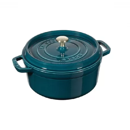 Cocotte in ghisa tonda blu la mer Cm. 20 - Staub
