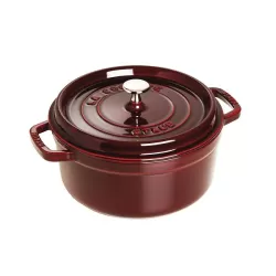 Cocotte in ghisa tonda granata Cm. 26 - Staub