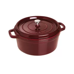 Cocotte in ghisa tonda granata Cm. 28 - Staub