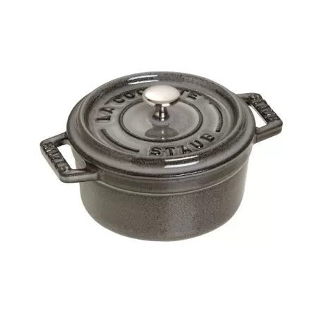 Mini cocotte in ghisa tonda grigio grafite Cm. 10 - Staub