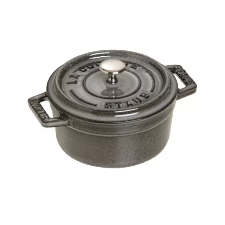 Mini cocotte in ghisa tonda grigio grafite Cm. 10 - Staub