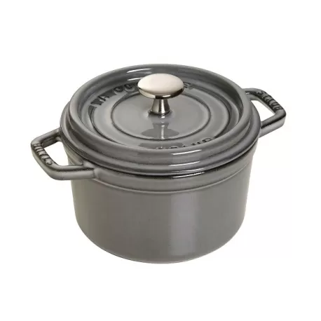 Cocotte in ghisa tonda grigio grafite Cm. 14 - Staub