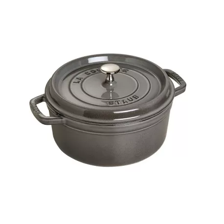 Cocotte in ghisa tonda grigio grafite Cm. 18 - Staub