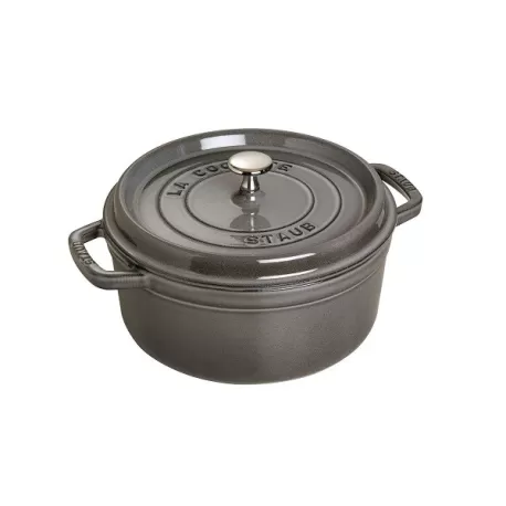 Cocotte in ghisa tonda grigio grafite Cm. 24 - Staub