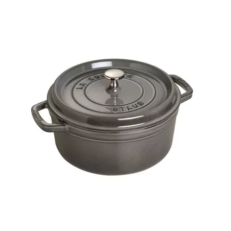 Cocotte in ghisa tonda grigio grafite Cm. 24 - Staub