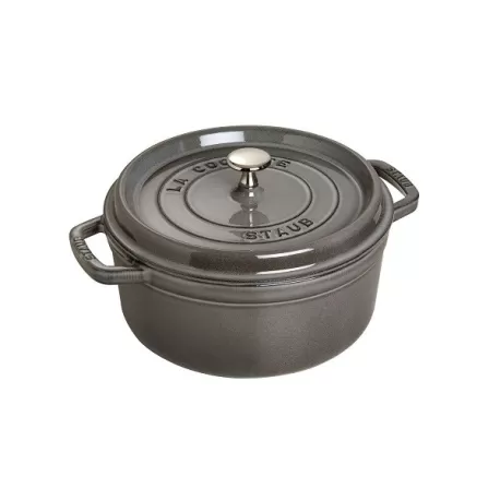 Cocotte in ghisa tonda grigio grafite Cm. 26 - Staub