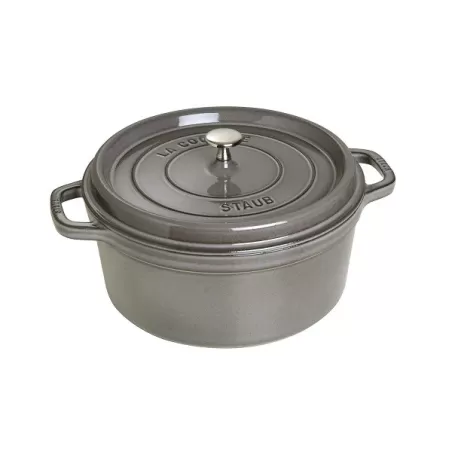 Cocotte in ghisa tonda grigio grafite Cm. 28 - Staub