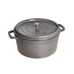Cocotte in ghisa tonda grigio grafite Cm. 34 - Staub