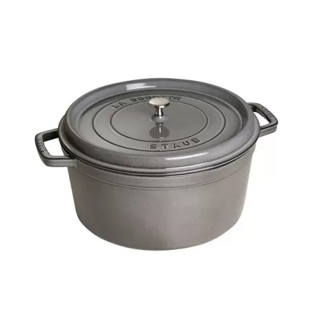 Cocotte in ghisa tonda grigio grafite Cm. 34 - Staub