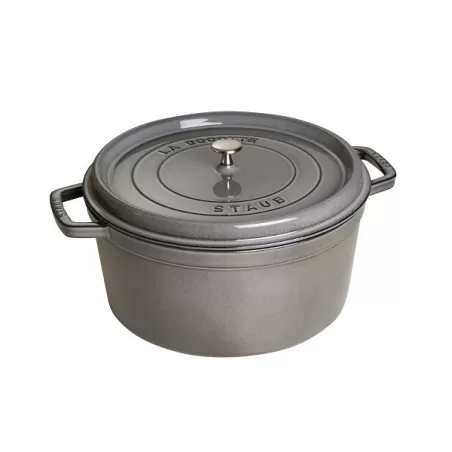 Cocotte in ghisa tonda grigio grafite Cm. 37 - Staub
