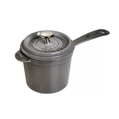 Casseruola in ghisa tonda con manico grigio grafite Cm. 14 - Staub