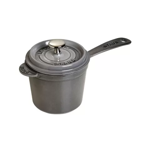 Casseruola in ghisa tonda con manico grigio grafite Cm. 18 - Staub