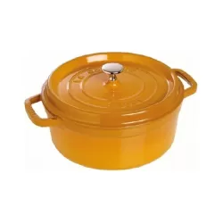 Cocotte in ghisa tonda mostarda Cm. 23 - Staub