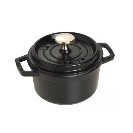 Cocotte in ghisa tonda nero Cm. 14 - Staub