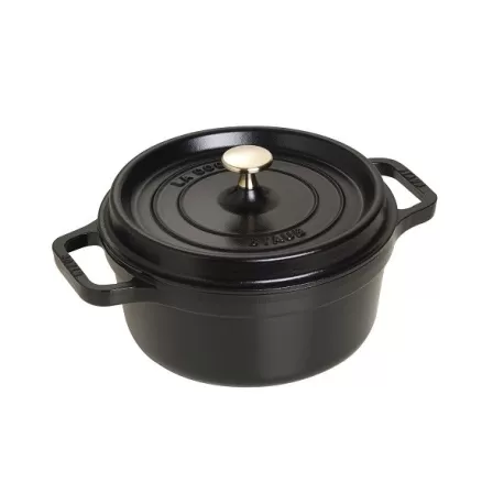 Cocotte in ghisa tonda nero Cm. 22 - Staub