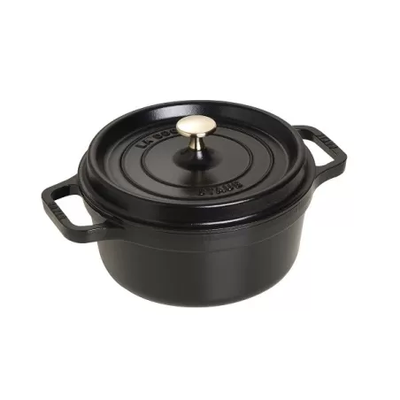 Cocotte in ghisa tonda nero Cm. 22 - Staub