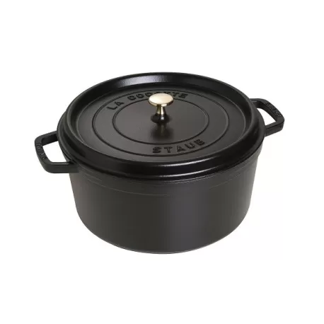 Cocotte in ghisa tonda nero Cm. 30 - Staub