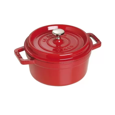 Cocotte in ghisa tonda rosso ciliegia Cm. 22 - Staub