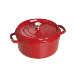 Cocotte in ghisa tonda rosso ciliegia Cm. 26 - Staub