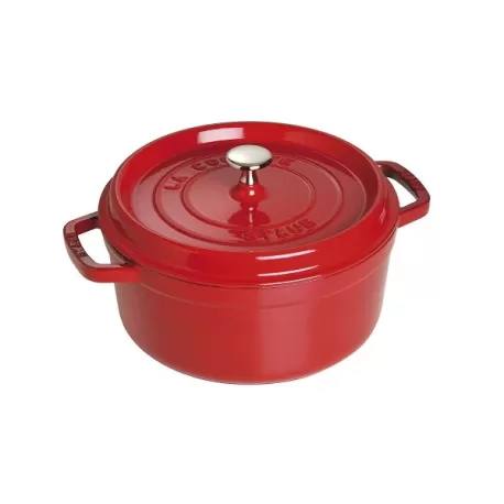 Cocotte in ghisa tonda rosso ciliegia Cm. 26 - Staub