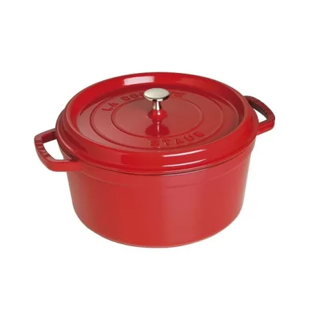 Cocotte in ghisa tonda rosso ciliegia Cm. 28 - Staub