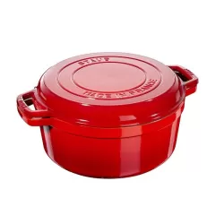 Cocotte in ghisa 3 in 1 rosso ciliegia Cm. 28 - Staub
