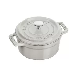 Mini cocotte in ghisa tonda tartufo bianco Cm. 10 - Staub