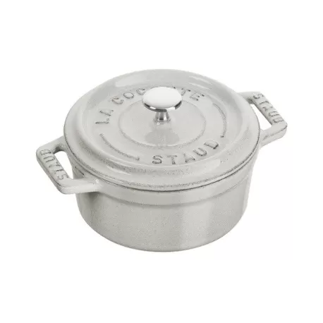 Mini cocotte in ghisa tonda tartufo bianco Cm. 10 - Staub