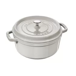 Cocotte in ghisa tonda tartufo bianco Cm. 22 - Staub
