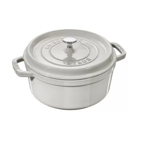 Cocotte in ghisa tonda tartufo bianco Cm. 24 - Staub
